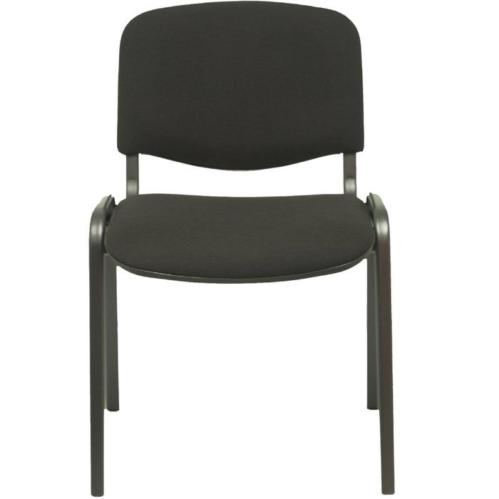 PIQUERAS Y CRESPO Alcaraz Silla Confidente Apilable con Asiento Tapizado ARAN Negro PIQUERAS Y CRESPO Alcaraz Silla Confidente Apilable con Asiento Tapizado ARAN Negro